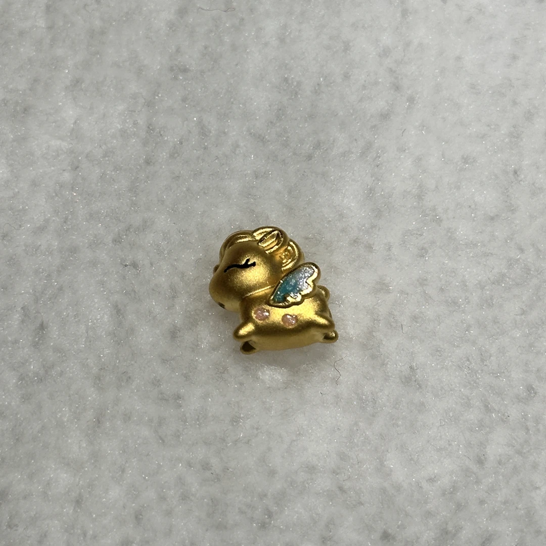 足金 999 小飞马转运送手绳