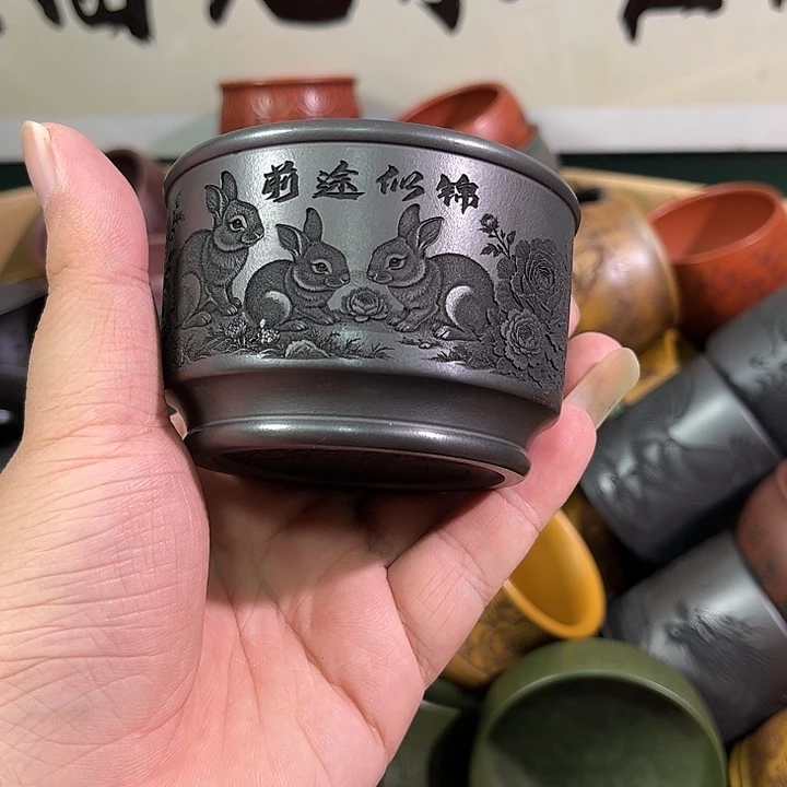 茶杯紫砂全手工紫砂主人杯