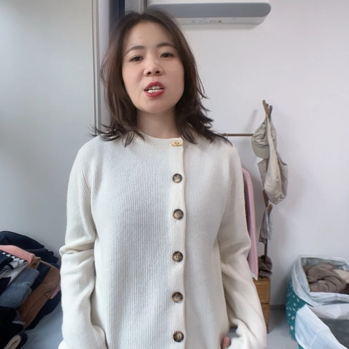 鄂家开衫125斤内纯山羊绒