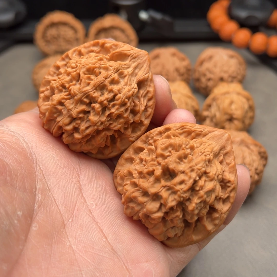 把件文玩核桃全品麒麟纹官帽48