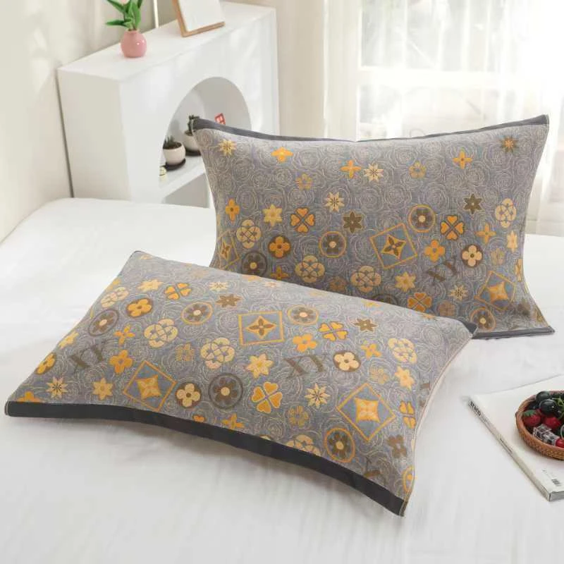 （墨尔本灰色）枕巾一对 柔软舒适亲肤透气