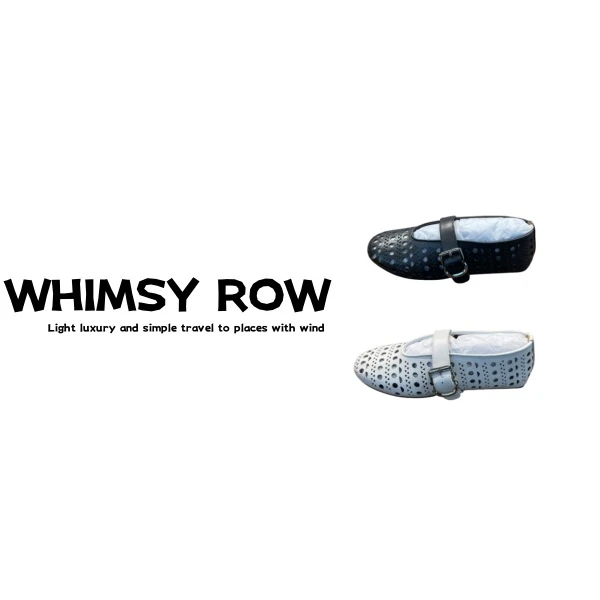 【WHIMSY ROW】时尚夏季女士镂空洞洞罗马单鞋