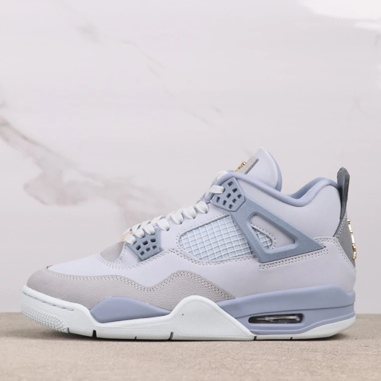 新款AJ4天蓝色男鞋休闲透气运动篮球鞋男子舒适跑步秋季男老爹鞋