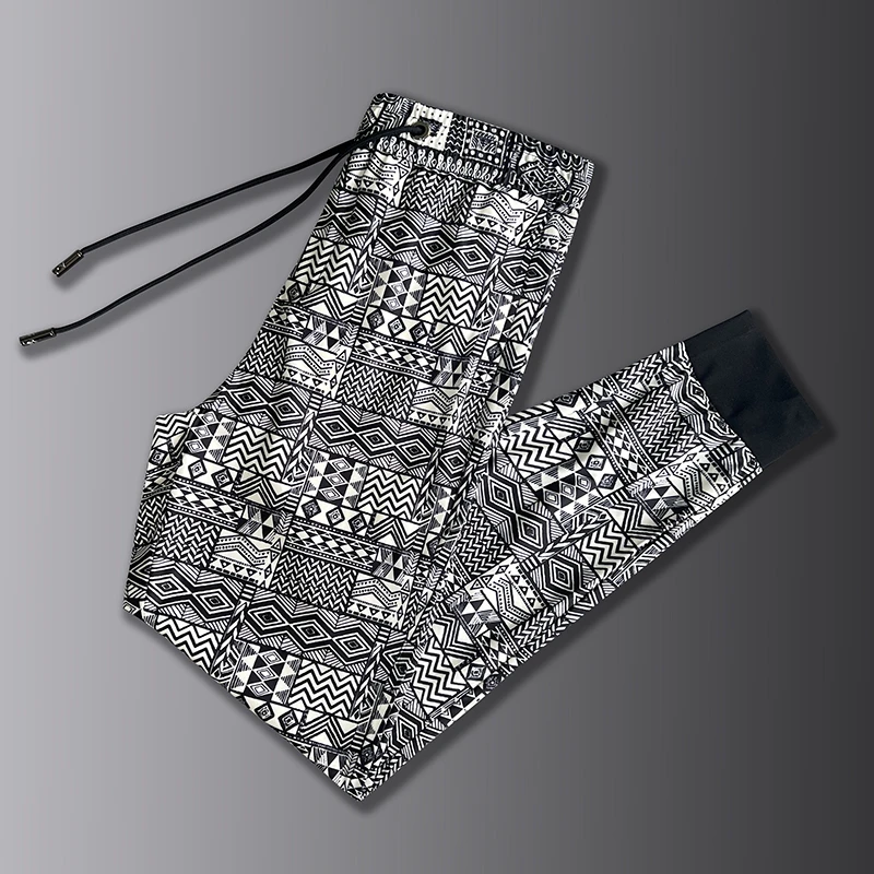 NDSL男潮流夏季薄款钓鱼裤冰丝速干轻奢休闲裤弹力束脚运动长裤