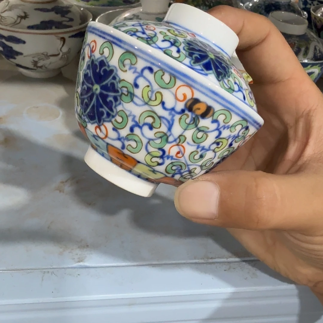 瓷片摆件手绘瓷器处理