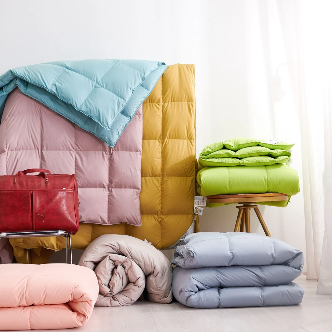 羽绒夏被酒店鸭绒被夏凉被冬被可水洗轻柔保暖夏凉夏被学生宿舍
