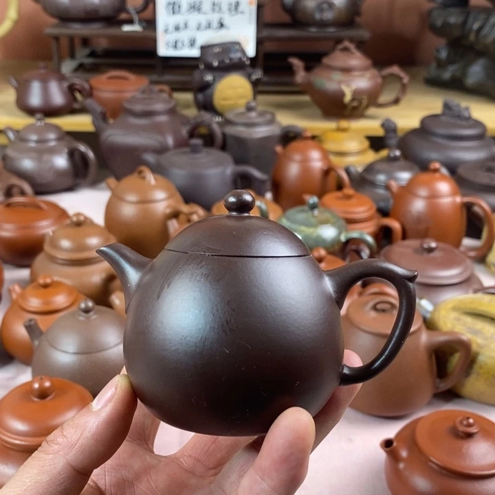 紫砂茶壶豪****辉黑星土龙蛋