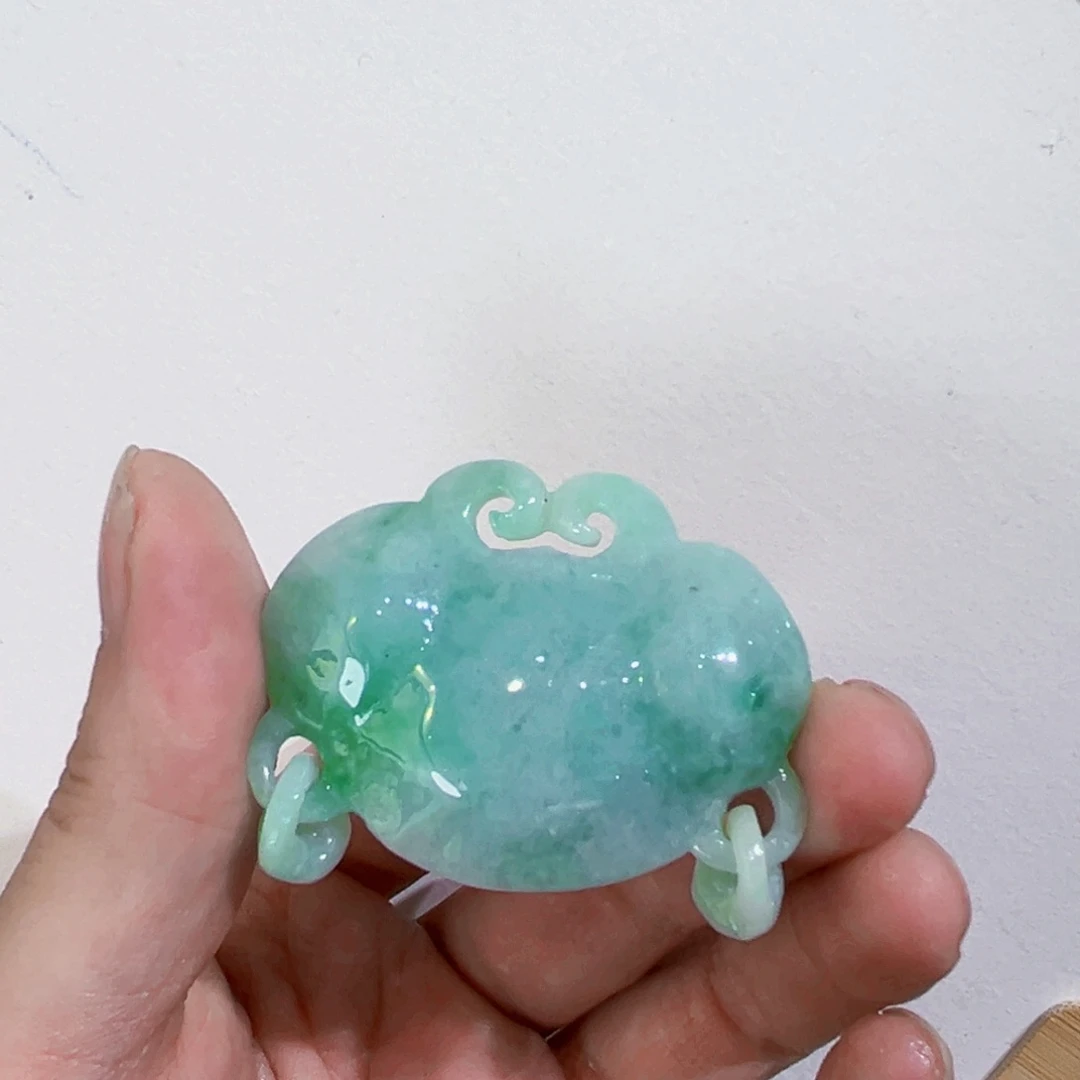 翡翠未镶嵌吊坠(赠链)代编织