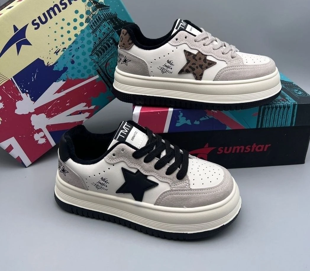 新款情侣ins潮2025运动休闲百搭学生板鞋6511