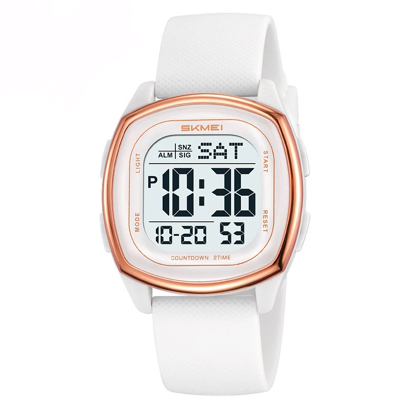 方形手表女表男表多功能防水夜光日历闹钟腕表品牌户外学生电子表