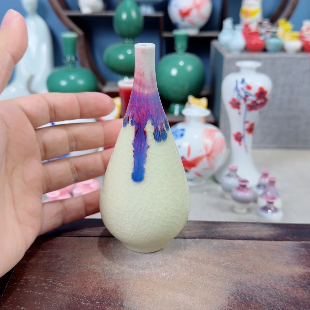 陶瓷手工小花器摆件
