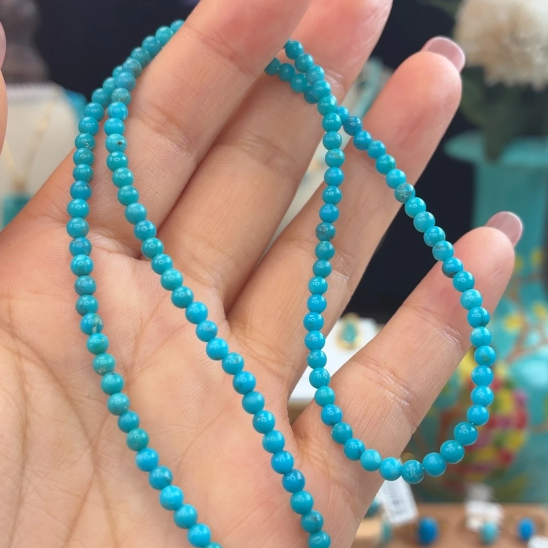 绿松石18K金镶嵌颈饰