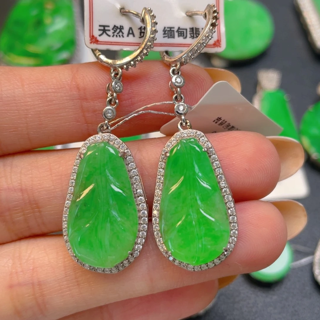 翡翠银S925镶嵌颈饰