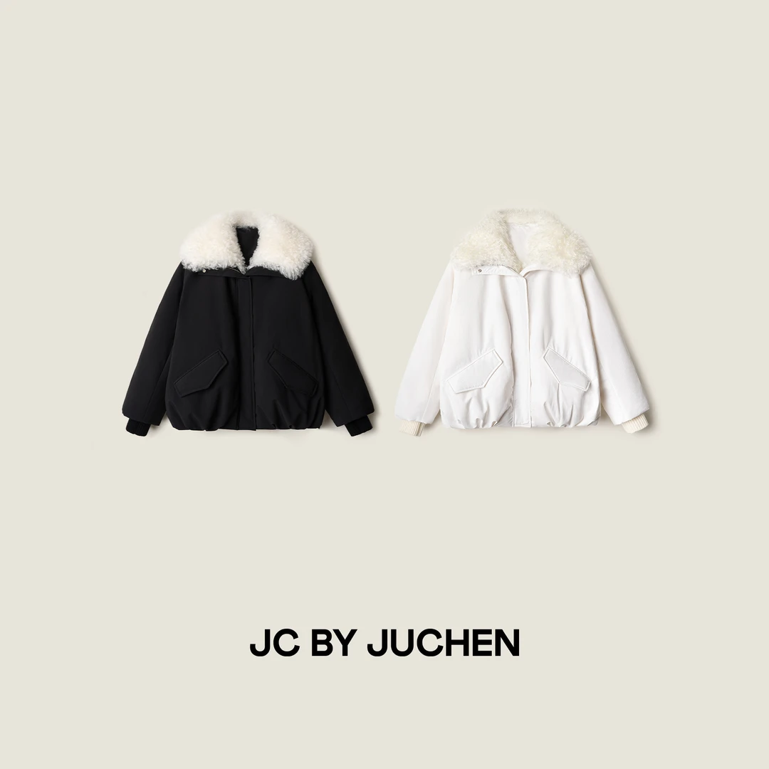 “千山暮雪”冰岛派克羊毛领鹅绒服冬季保暖羽绒外套 FW114011-22