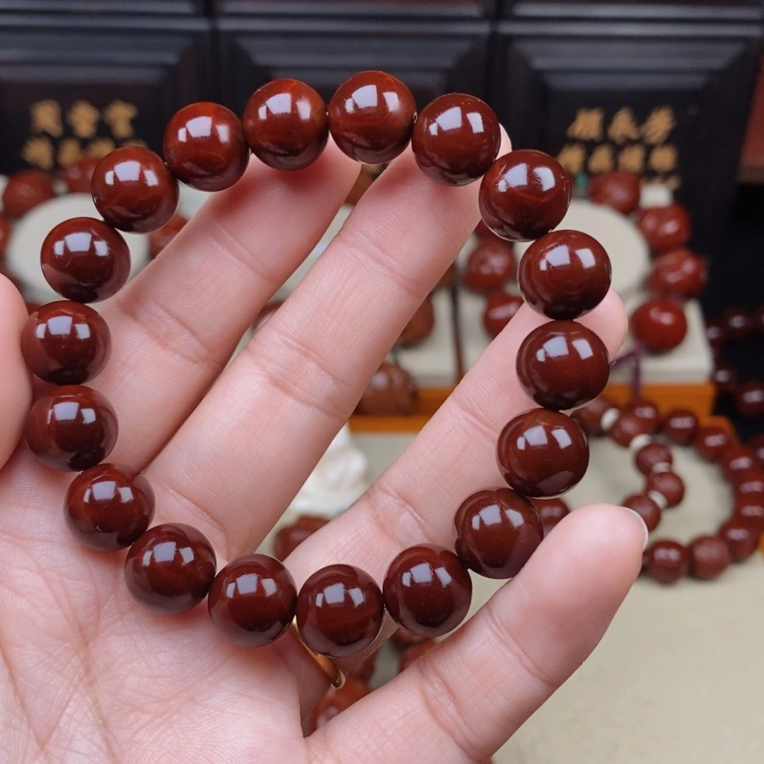 橄榄核吊坠光珠正圆