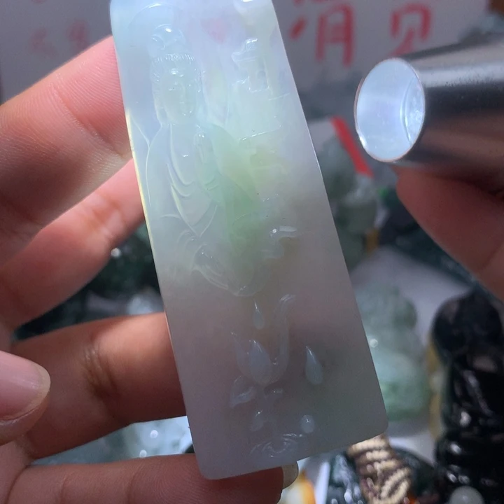 翡翠颈饰未镶嵌保真天然A货翡翠