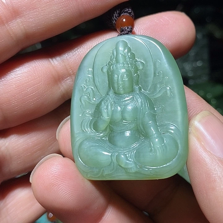 和田玉未镶嵌吊坠(不含链)