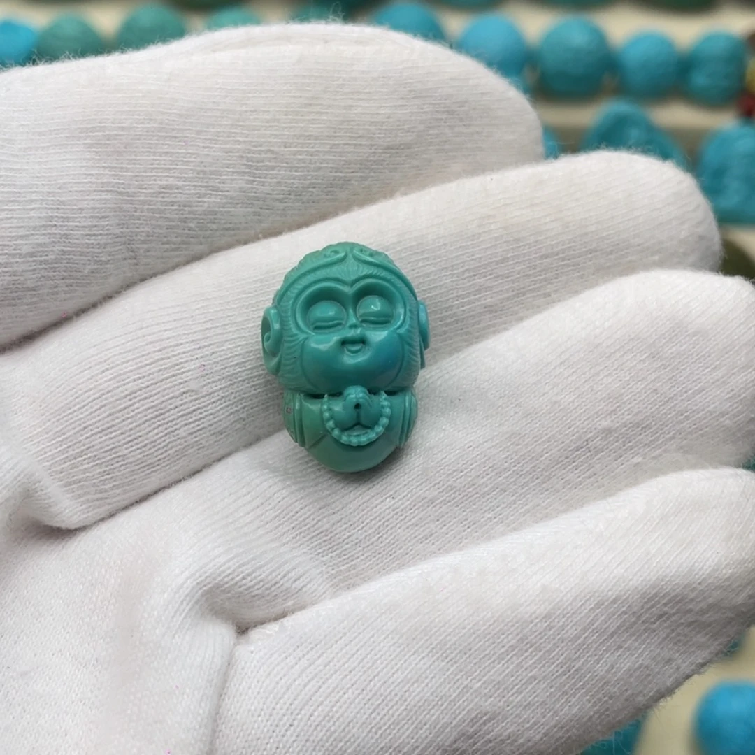 绿松石未镶嵌颈饰卡15-20-11.6