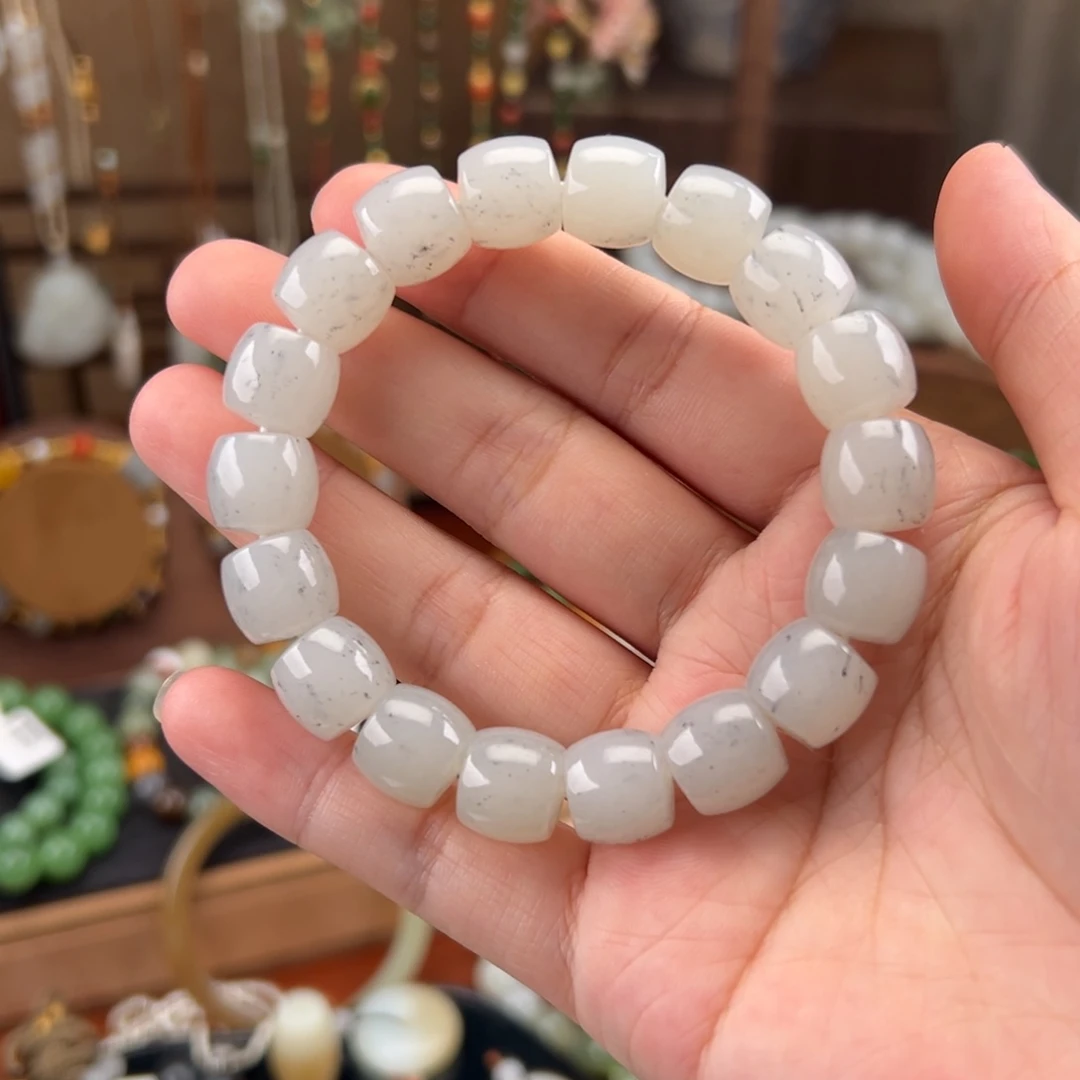 未镶嵌手串和田玉青花手串