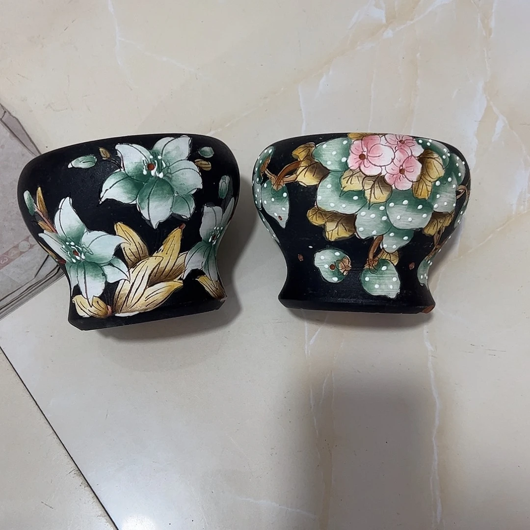 景德镇炫彩手绘口10.5高9.5