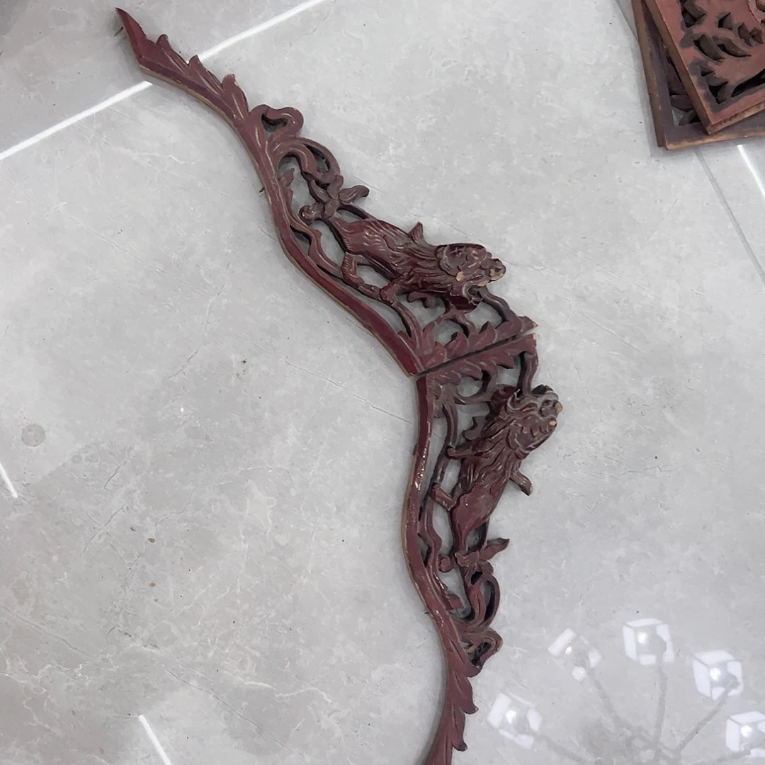 軍***靚老物件老木雕工艺精美精巧精美