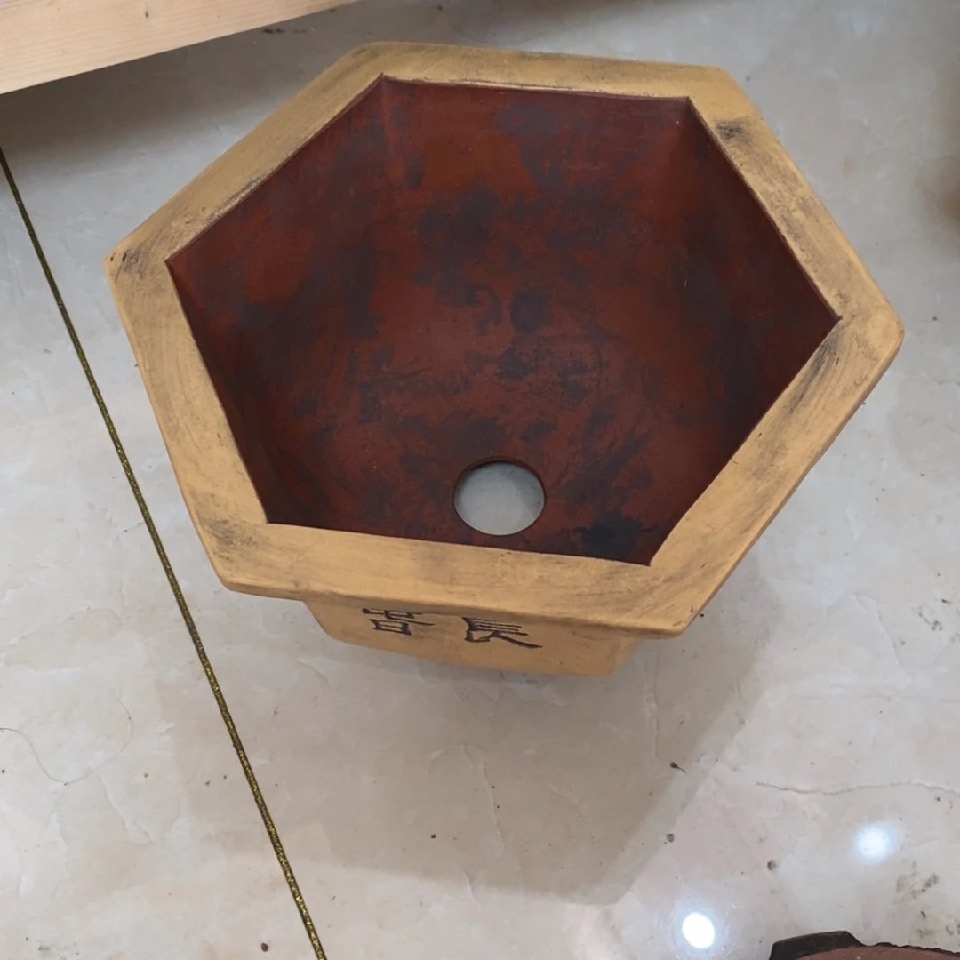 用***1茶壶紫砂六方花盆