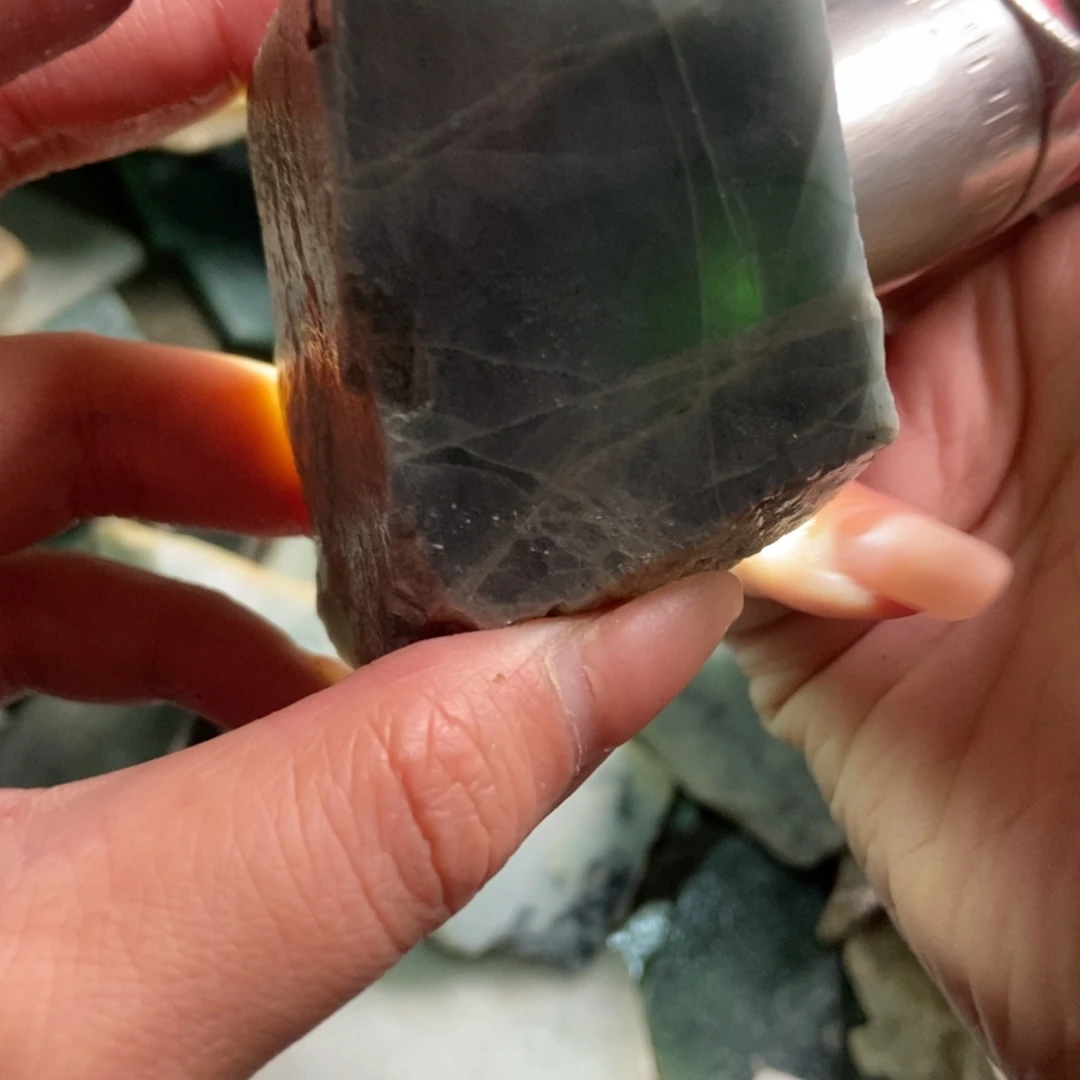 翡翠未镶嵌挂件天然翡翠