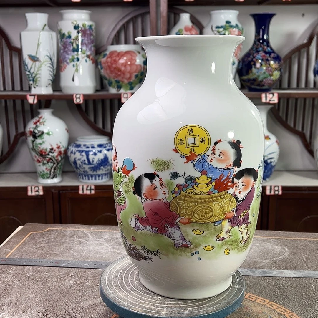 陶摆件景德镇陶瓷大冬进宝