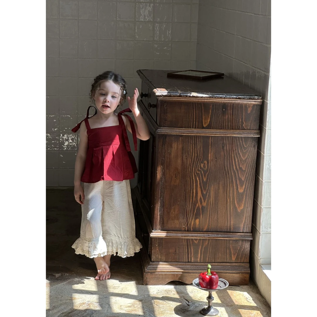 AC384~青禾予·25夏~系带吊带娃娃衫两件套QHY154(2293+2201)