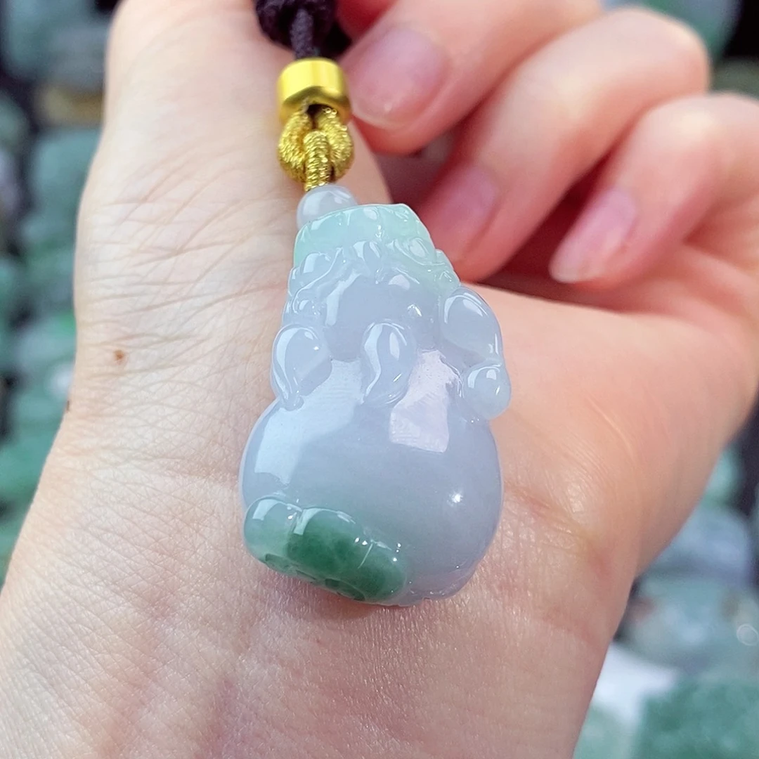 颈饰未镶嵌翡翠天然