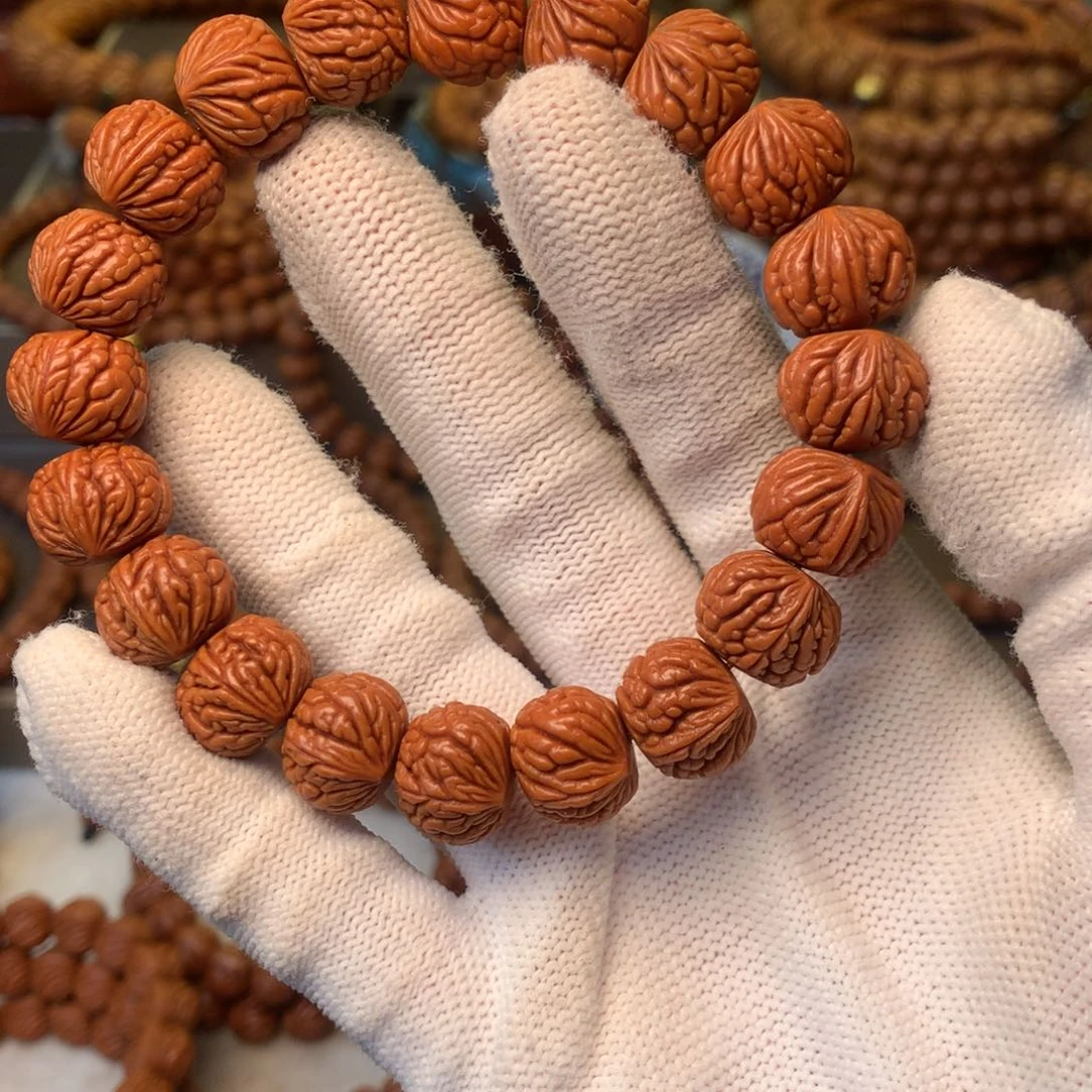 桃核手串秦岭龙纹