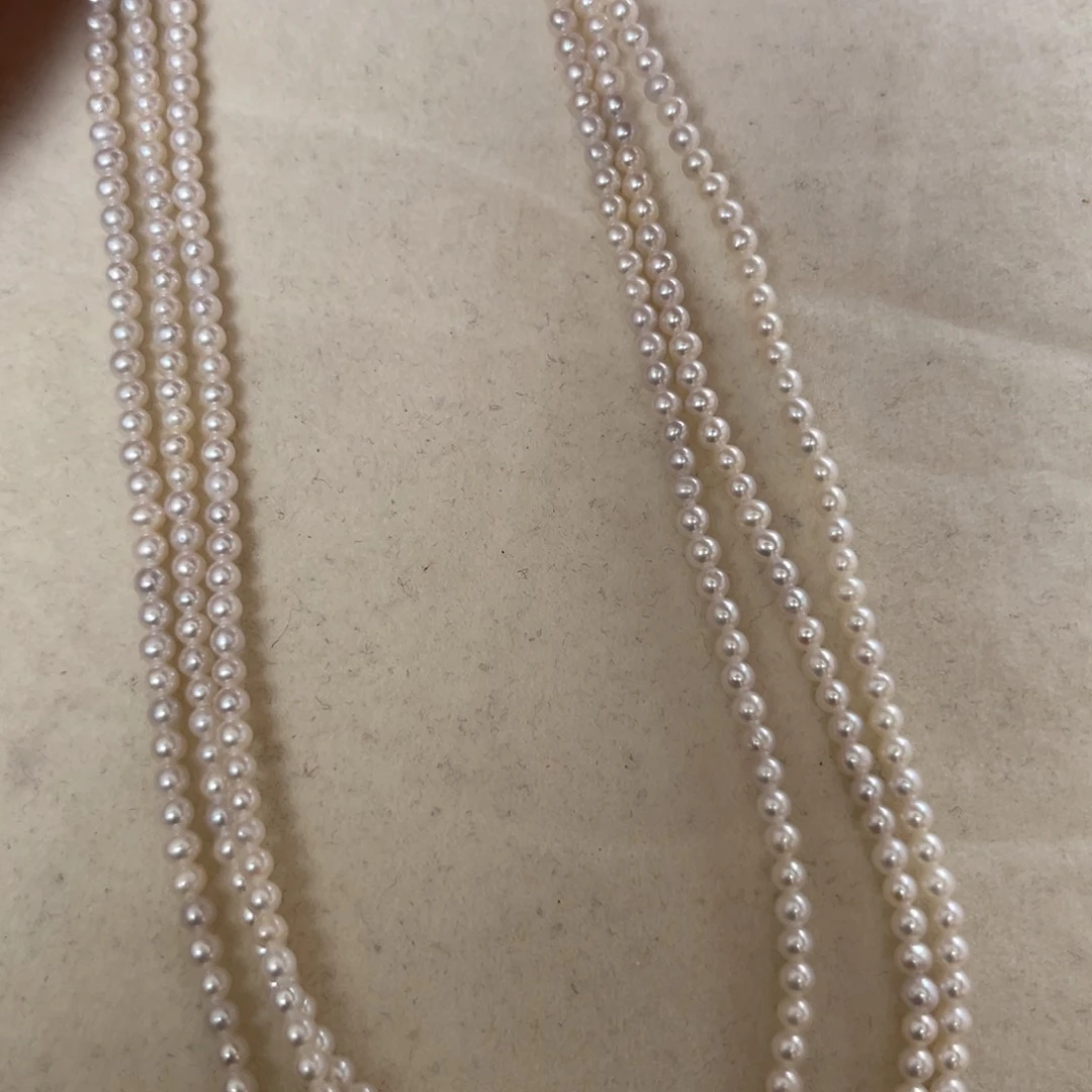 银S925镶嵌淡水珍珠耳饰小米珠