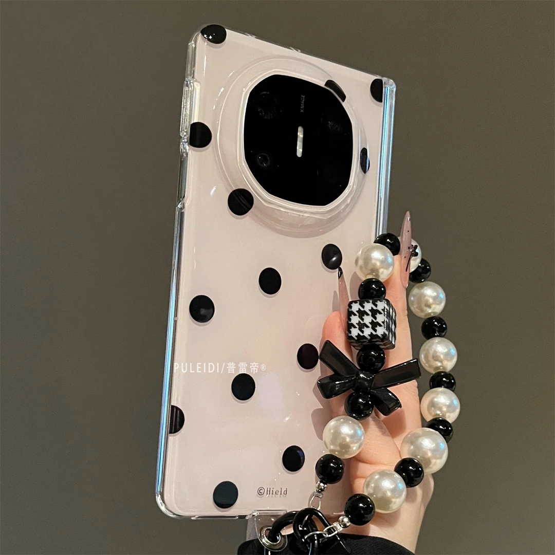 ins波点适用华为MateX6典藏版折叠屏手机壳高档MateX5中轴全包X3