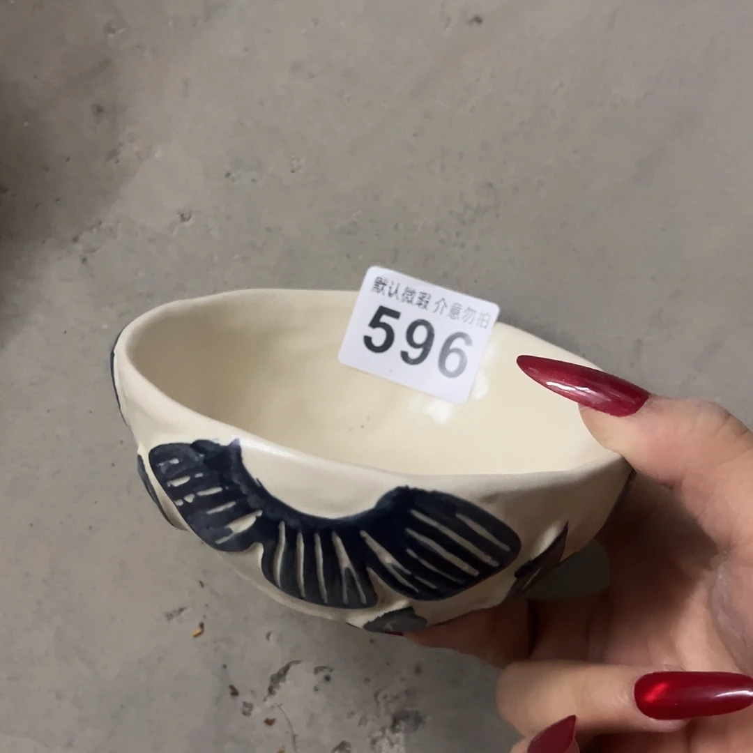 陶微瑕古典蓝米饭碗一个596