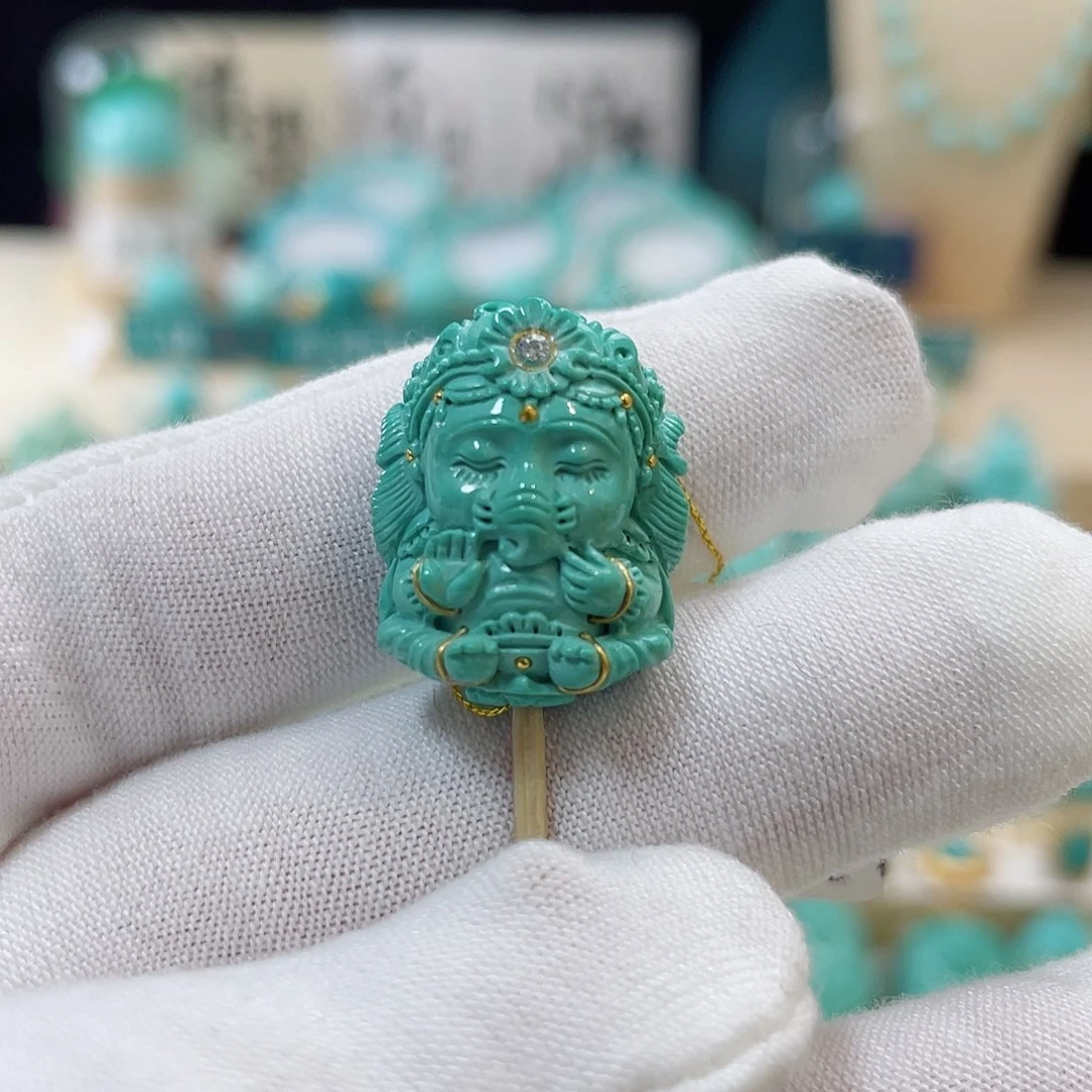 绿松石珠宝奇石未镶嵌