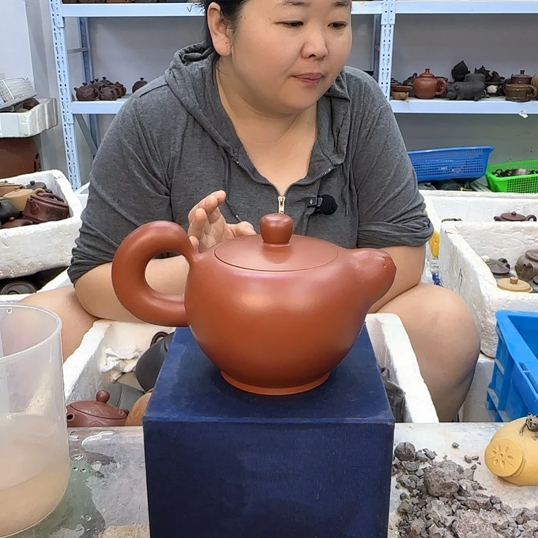 茶壶紫砂宜兴紫砂壶瑕疵处理