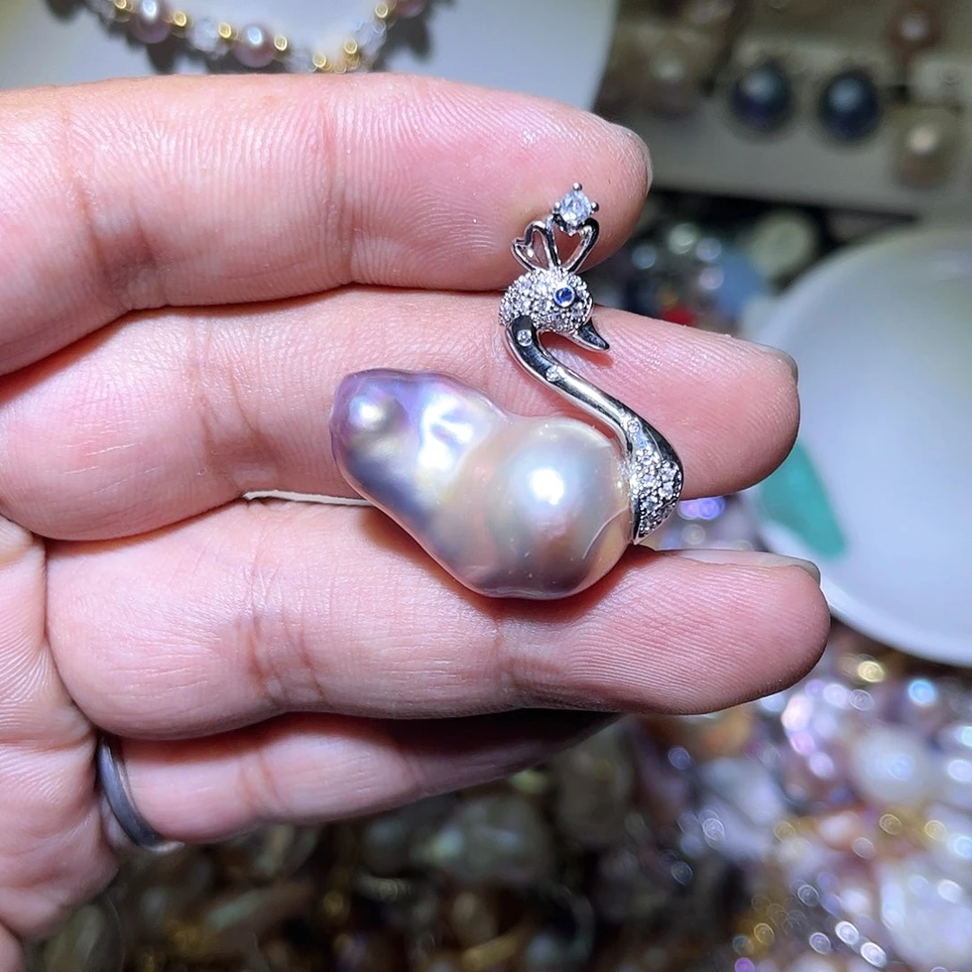 淡水珍珠未镶嵌吊坠(不含链)10