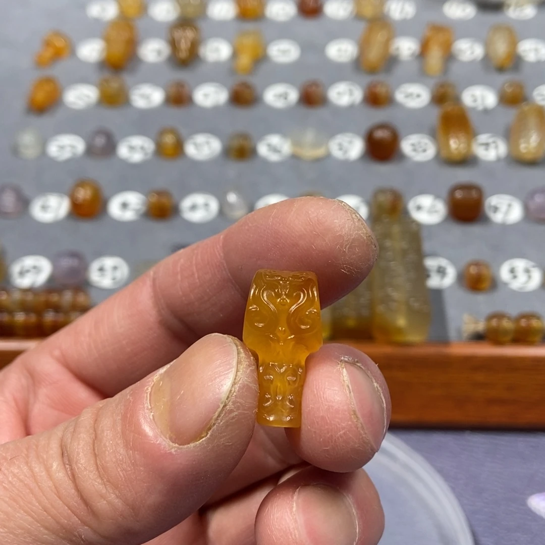 深***️玛瑙/玉髓合金颈饰三通