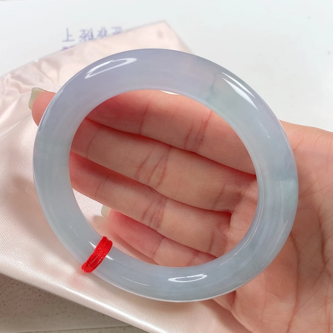 未镶嵌手镯翡翠  圆条