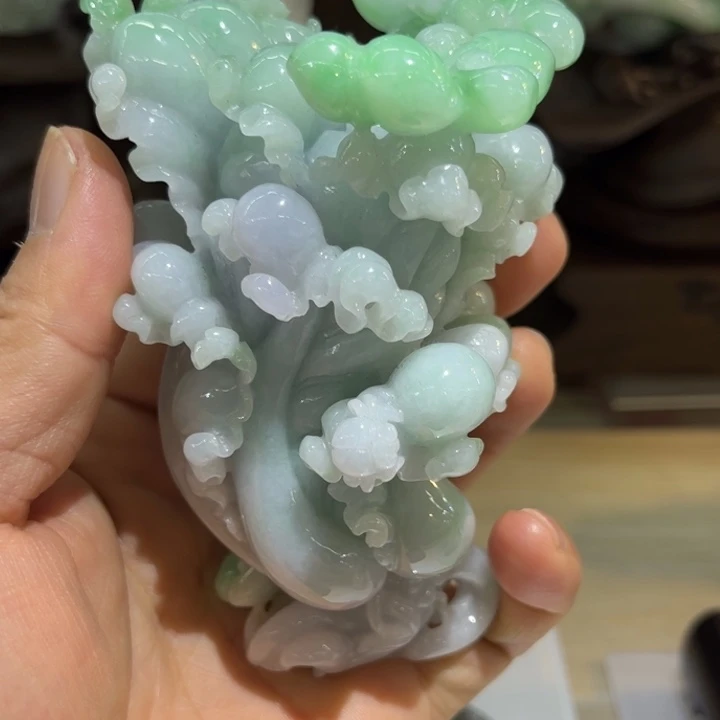 翡翠未镶嵌摆件白菜