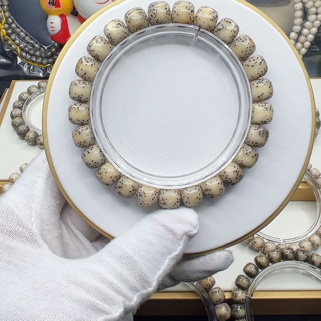 星月菩提手串骨瓷白9.5✖️8.5通体