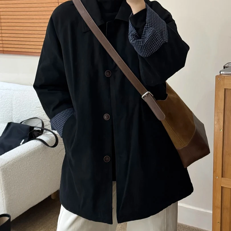 2025冬季新款女士夹棉棉服风衣巨好看的今年流行小个子中长外套