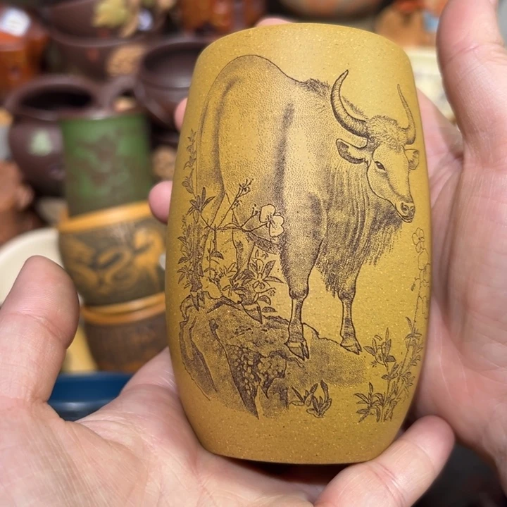 紫砂茶杯宜兴紫砂主人杯