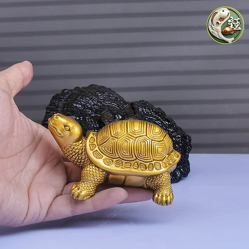 长寿龟风水小摆件仿玉石乌龟祝寿贺寿礼品装饰办公室情绪工艺品