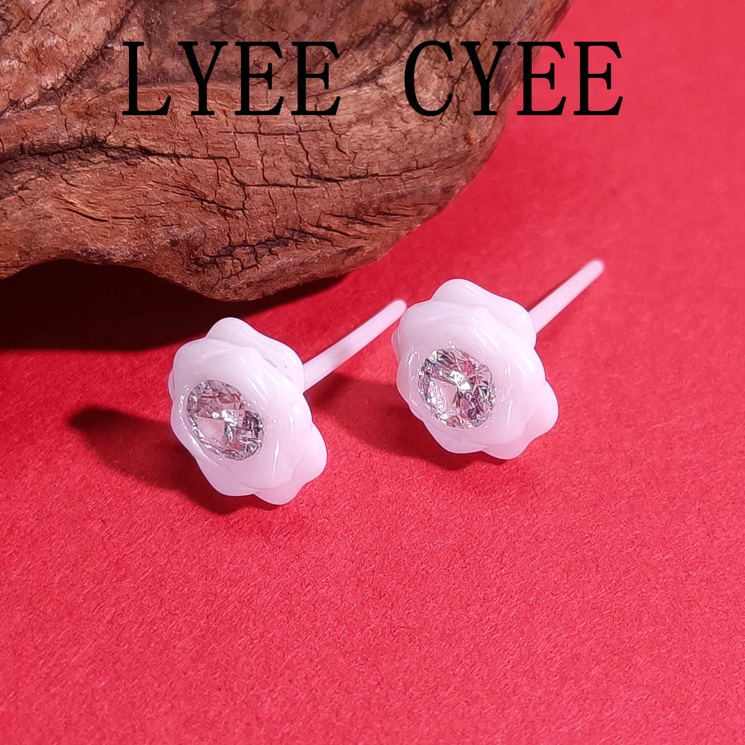 非金属莫桑石耳饰 WRSS-001828【星云之花】耳环气质时尚简约小众