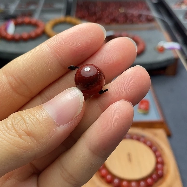 南红玛瑙单珠13多样性发1未镶嵌