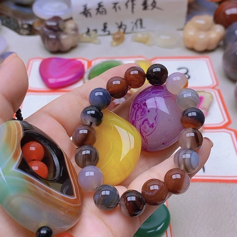 【闪购商品】未镶嵌玛瑙/玉髓珠宝半成品柏**塑