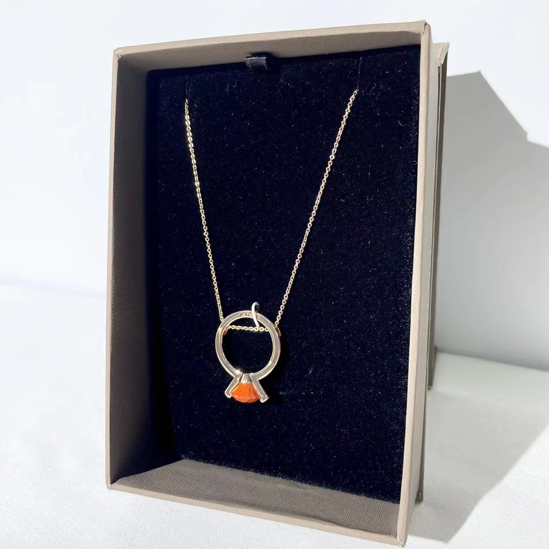 CHARLES&KEITH 22120212玫瑰金色0女士时尚项链K-009