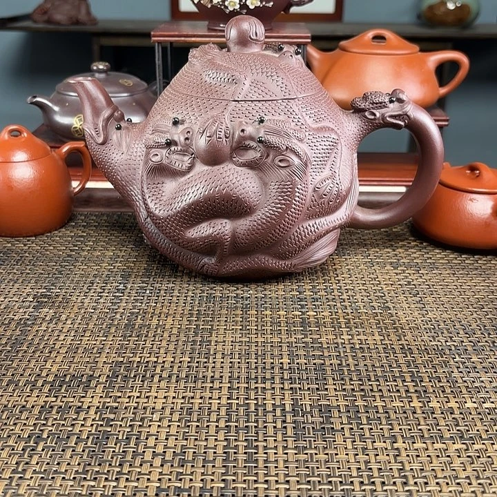 漫***夜茶壶紫砂宜兴原矿泥料手工紫砂壶