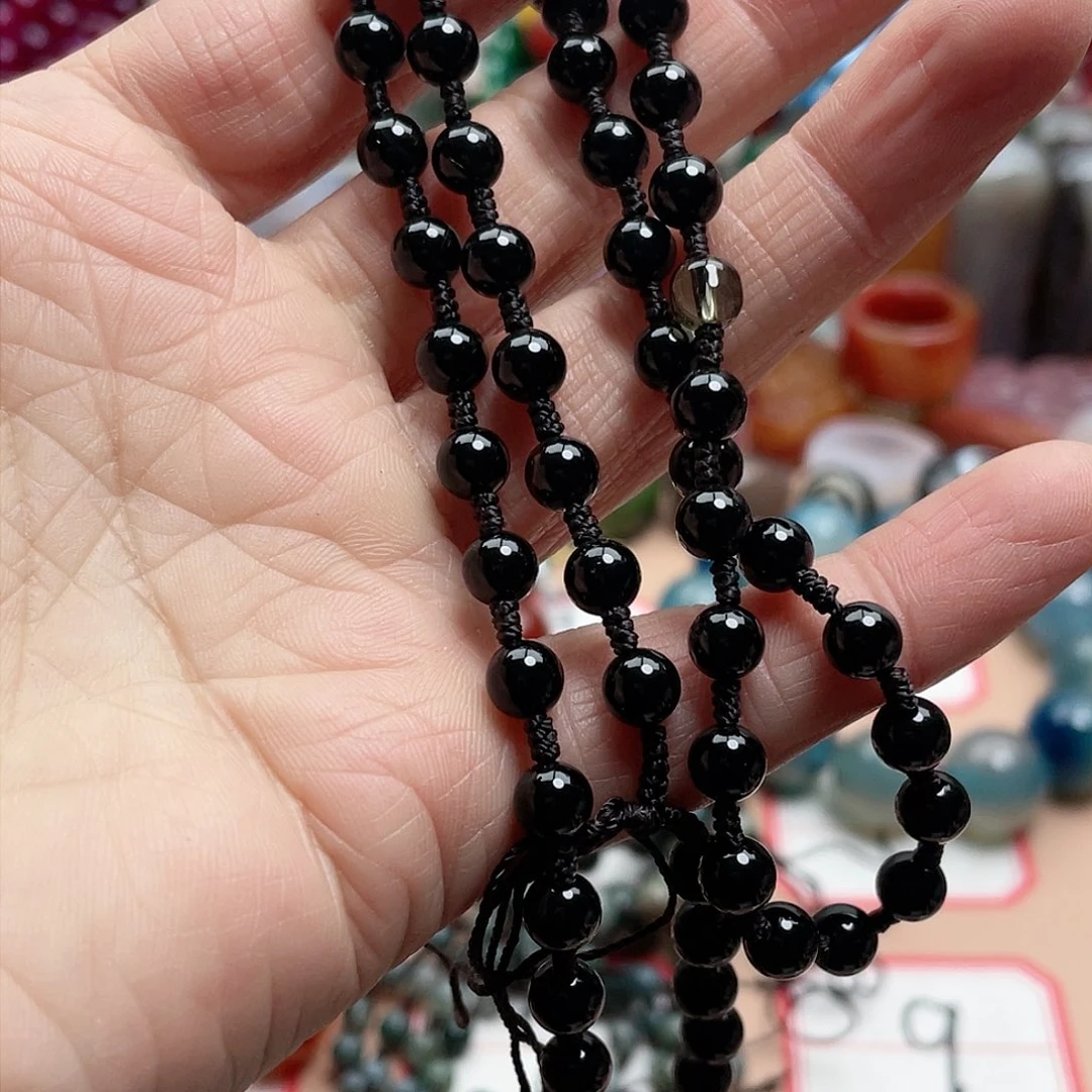 玛瑙/玉髓颈饰合金花**丽